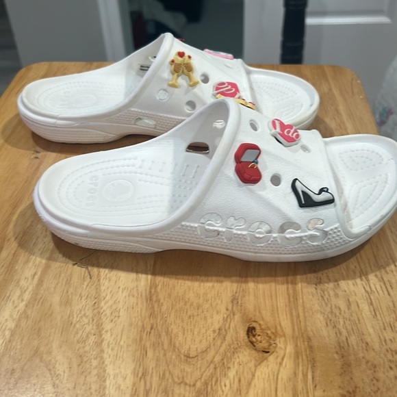 Crocs slides white size 8 - Picture 6 of 8